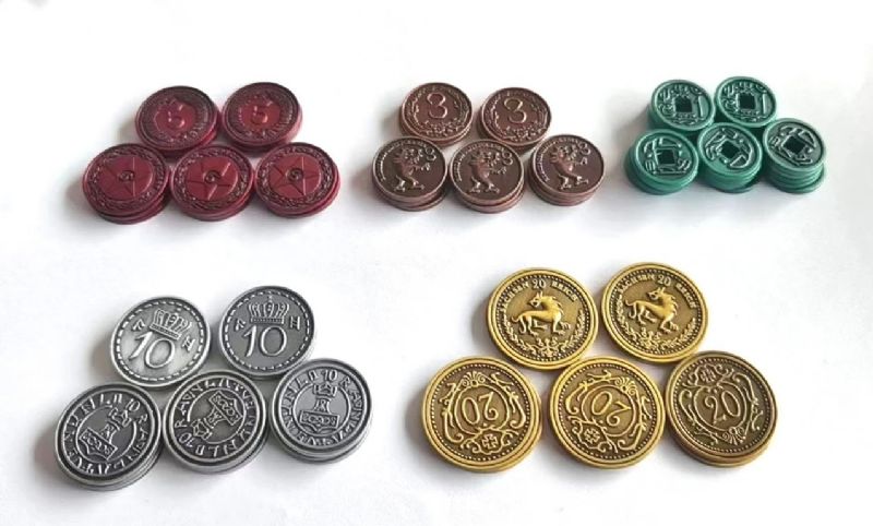 Scythe and Expedition Metal Coins